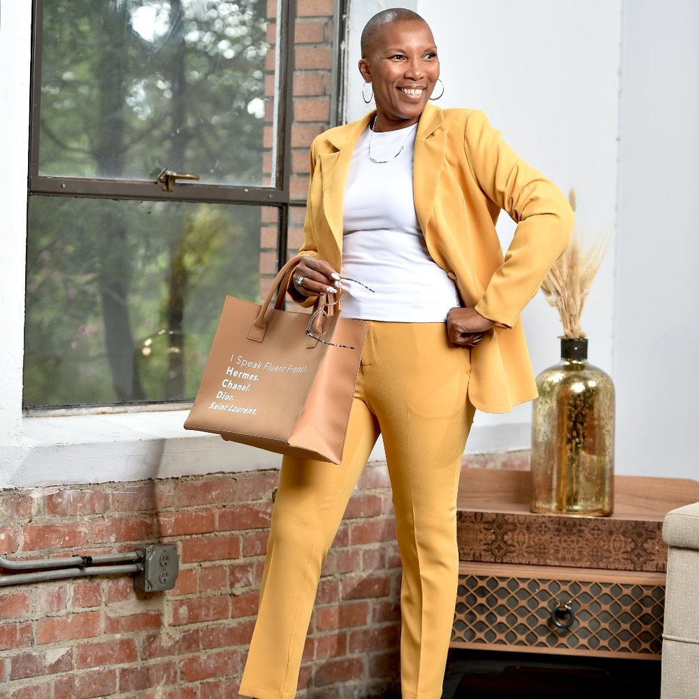 Women Mustard Pantsuit (Slim Fit)